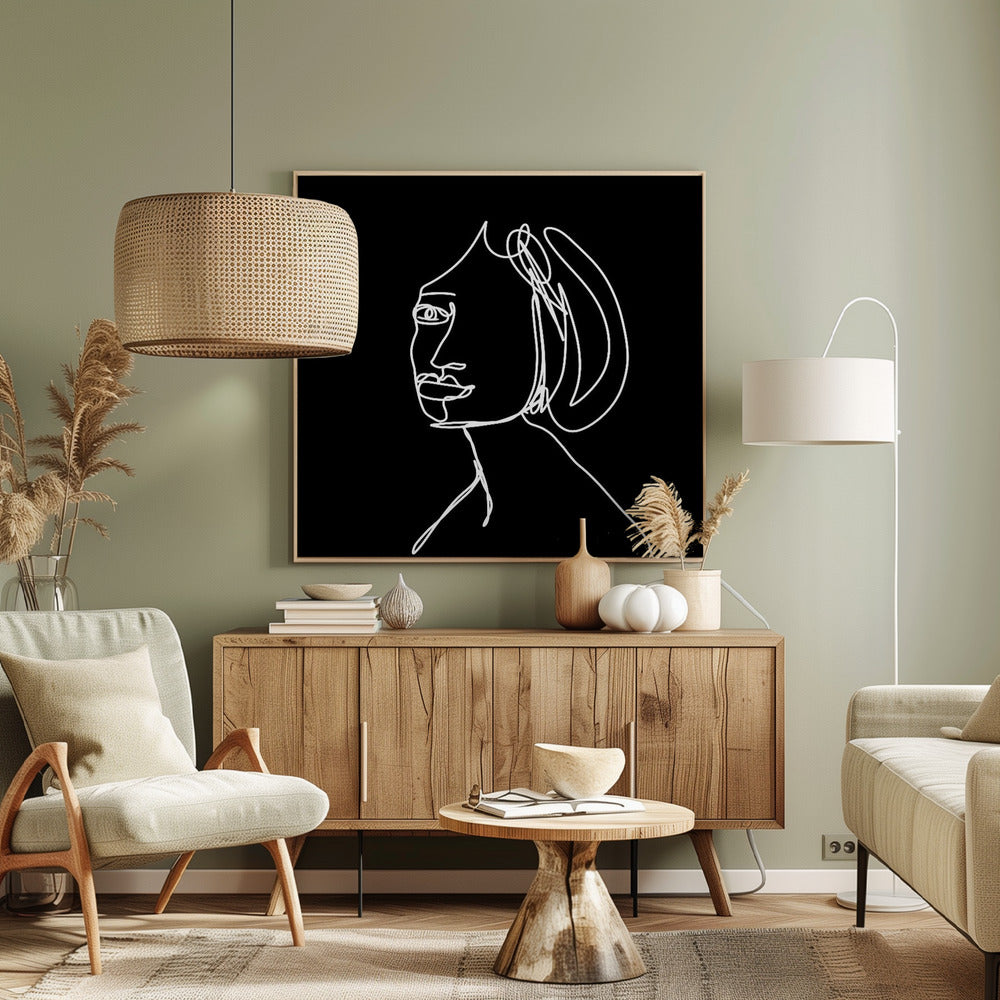 Woman LINE DRAWING | Canvas