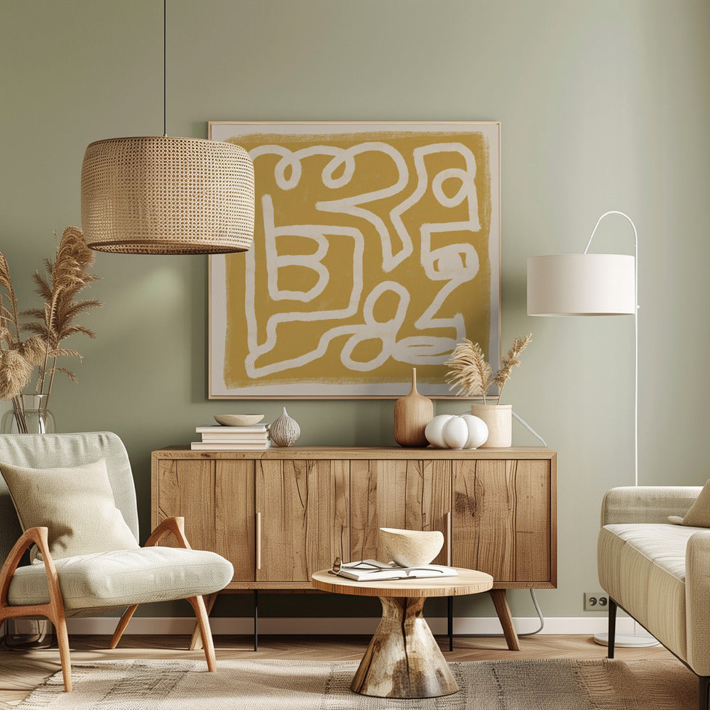 Abstract Line Drawing | Canvas