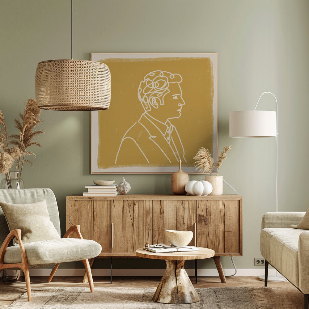 Man Liine Drawing | Canvas