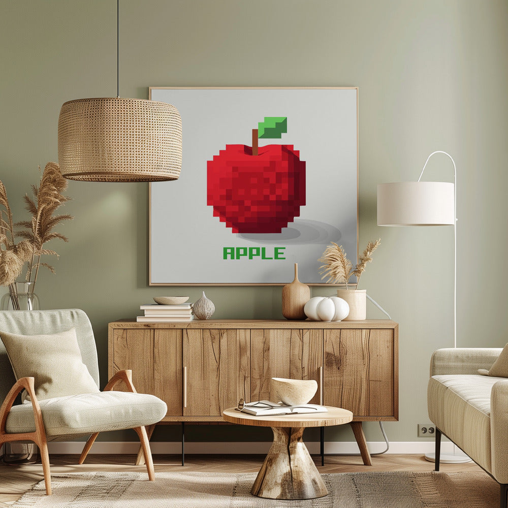 Pixel Fruit   Apple | Canvas