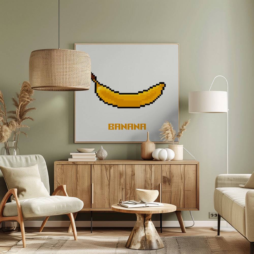 Pixel Fruit - Banana | Canvas