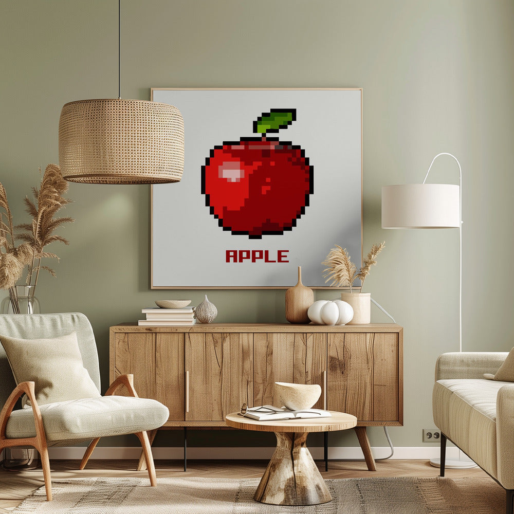 Pixel Fruit - Apple | Canvas