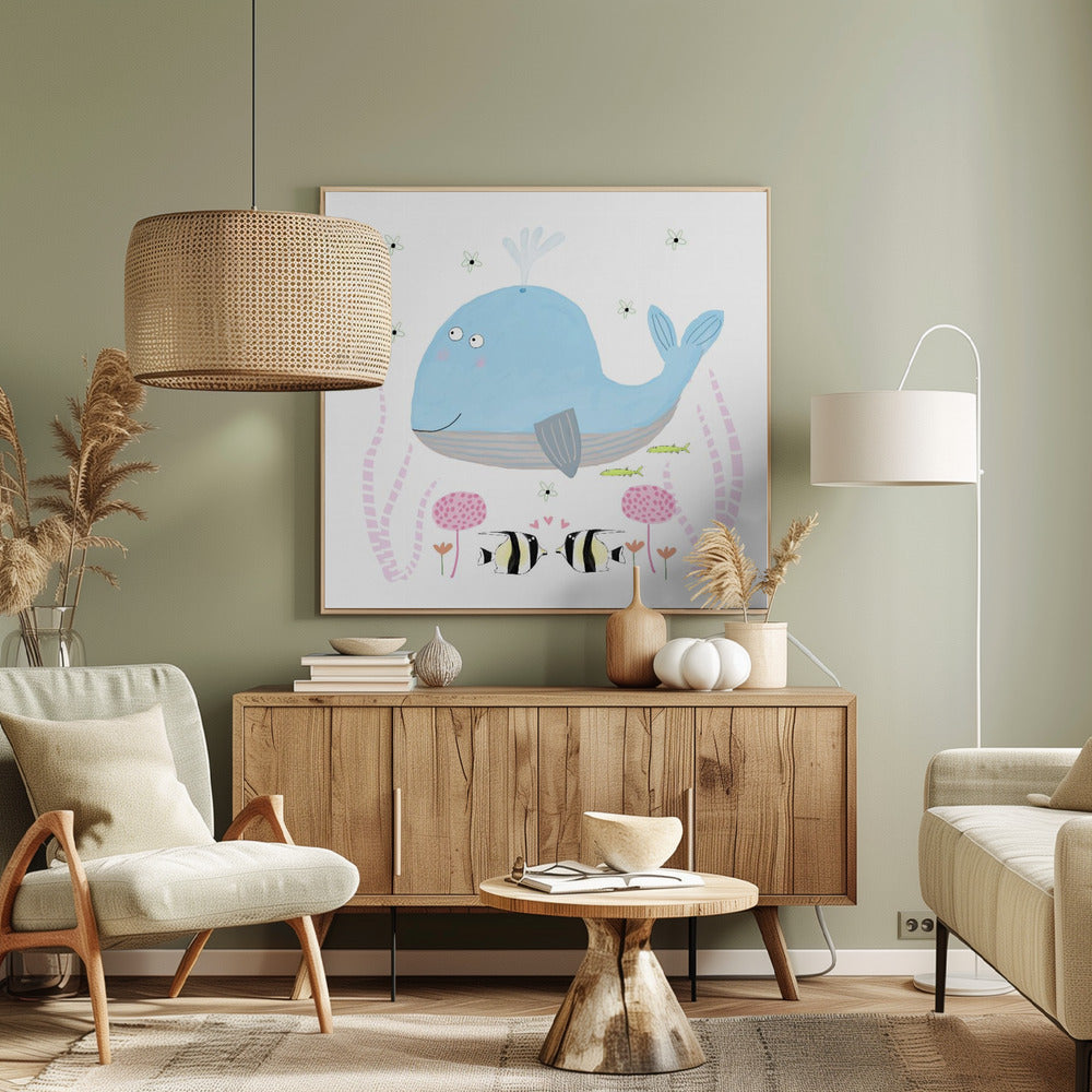 Whale&#039;s Garden Dream | Canvas
