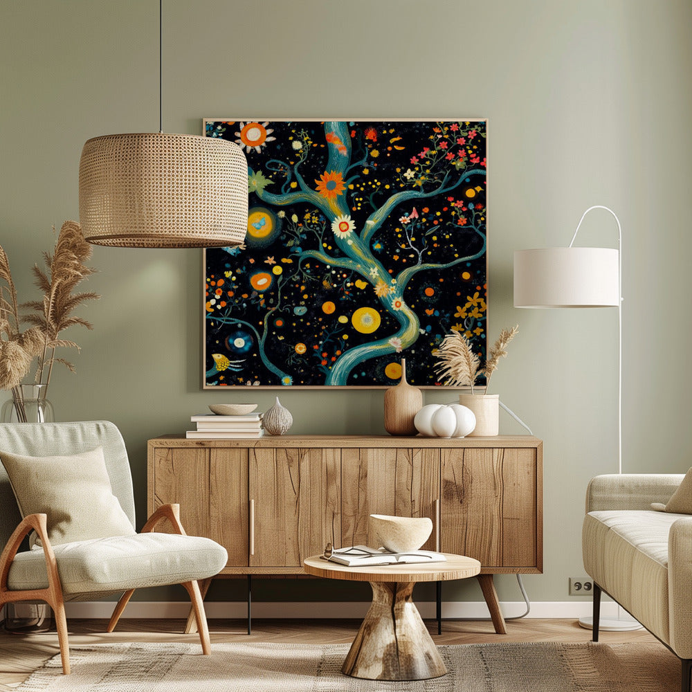 Cosmic Garden Blooms | Canvas