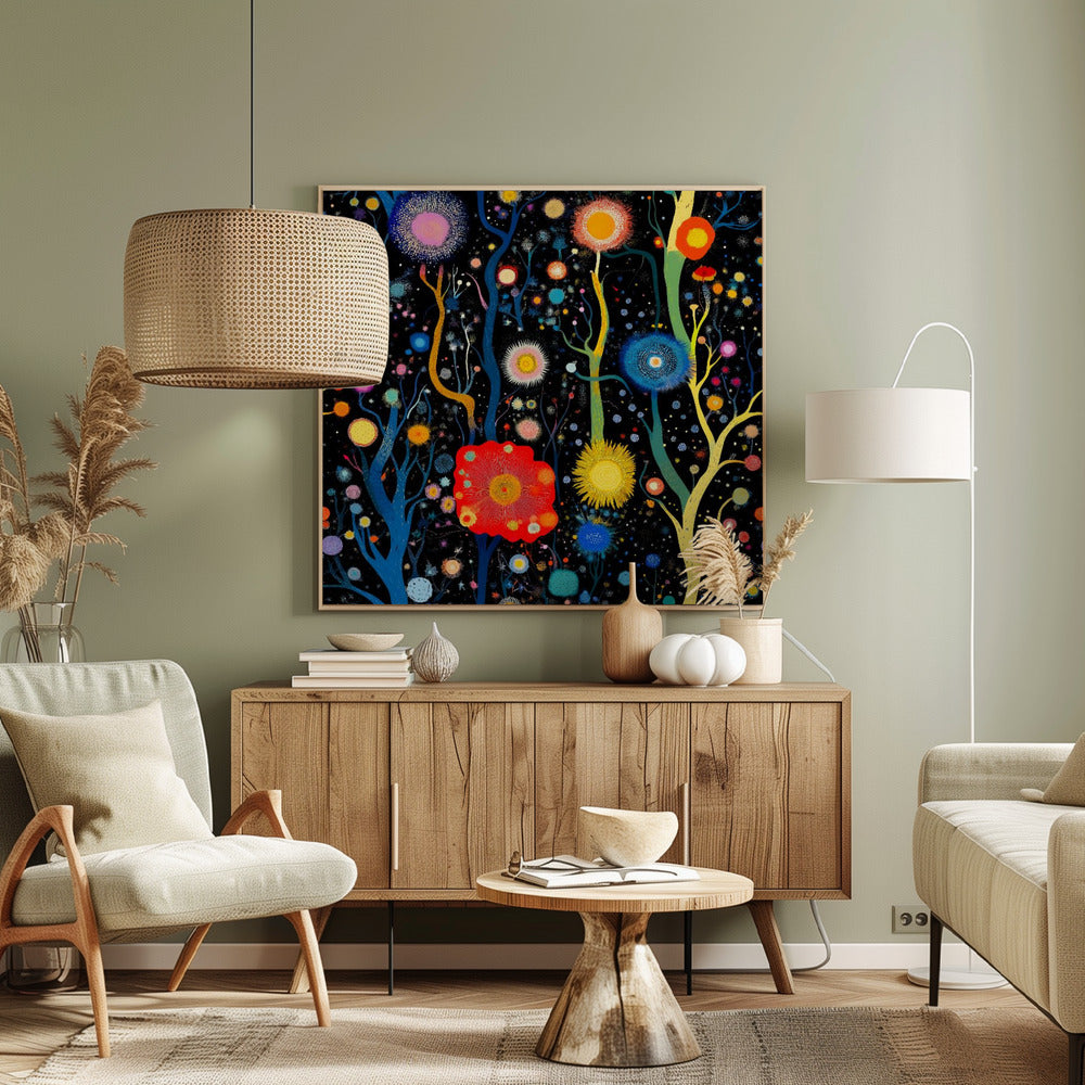 Vibrant Celestial Garden | Canvas