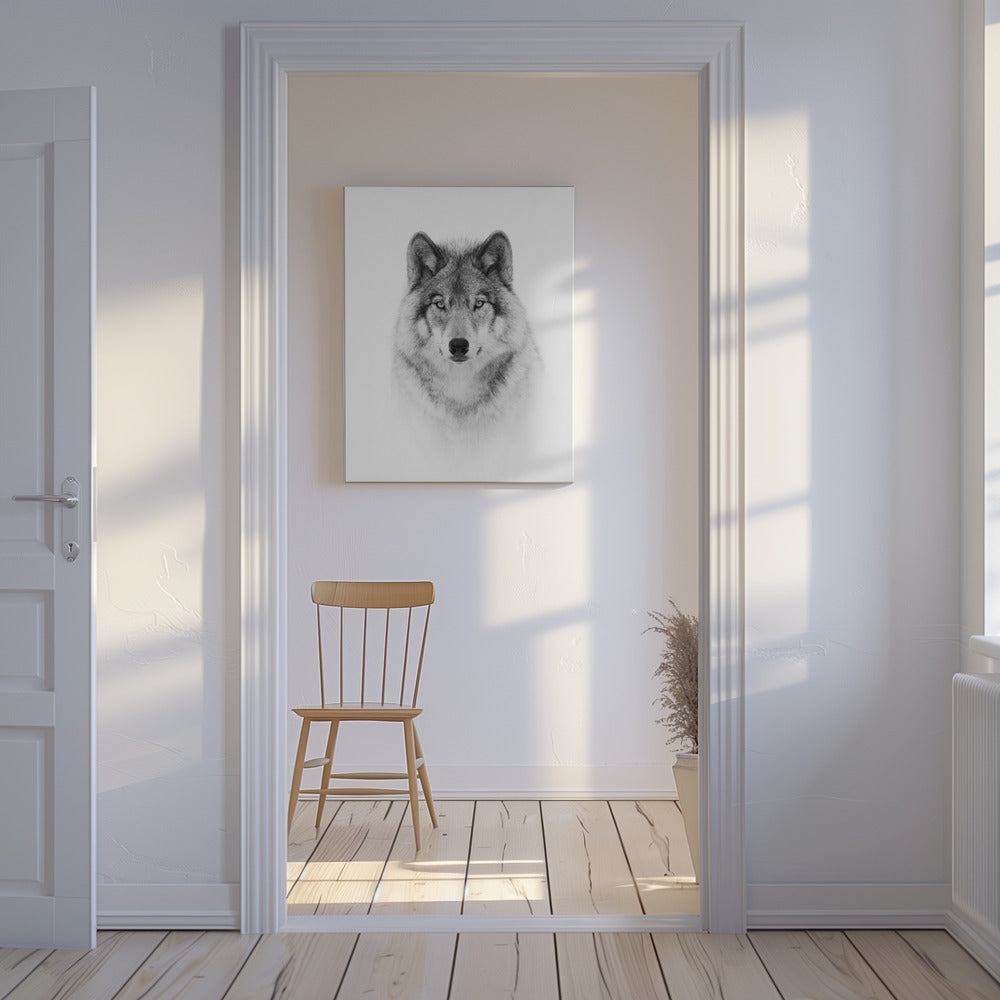 Portrait of a Timber Wolf | Canvas