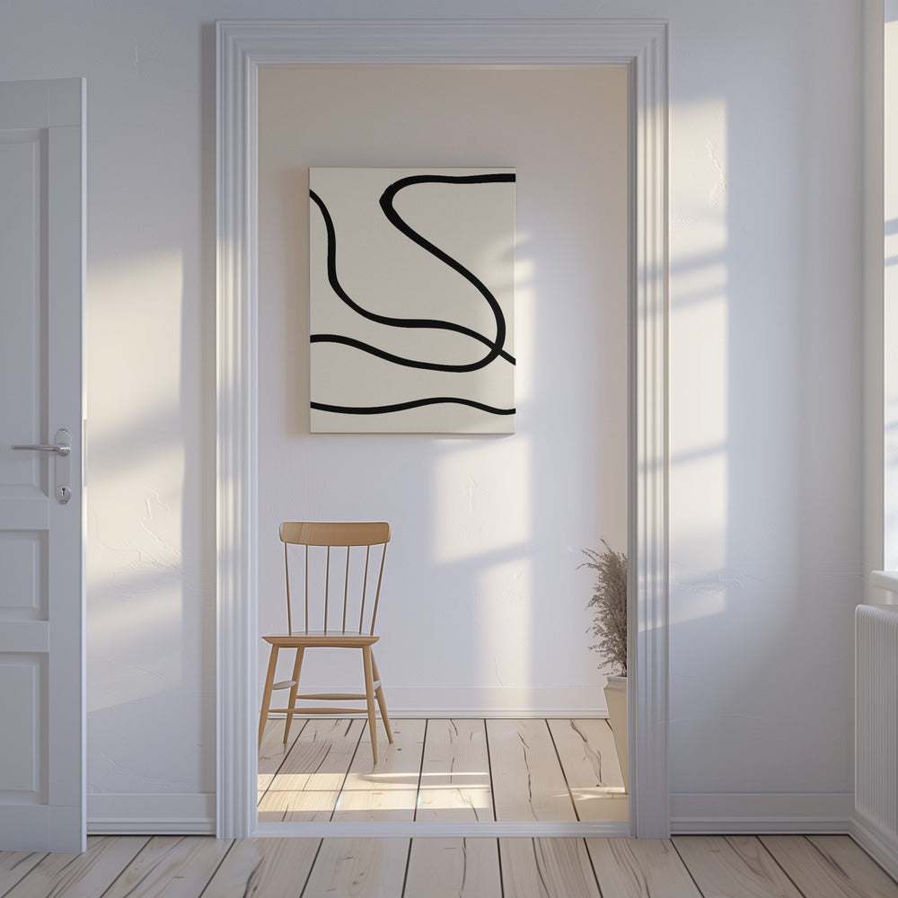 Black Lines 01 | Canvas