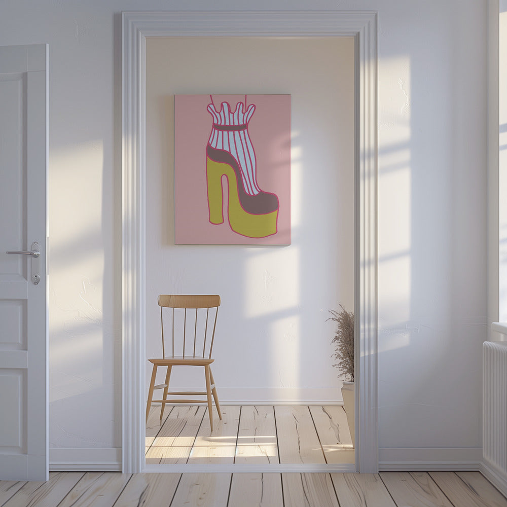 Yellow Heel 02 | Canvas