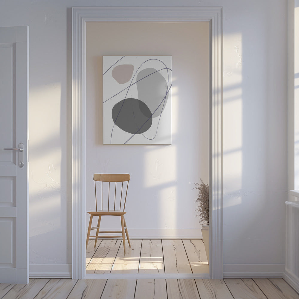 New Shapes Beige No 2 | Canvas