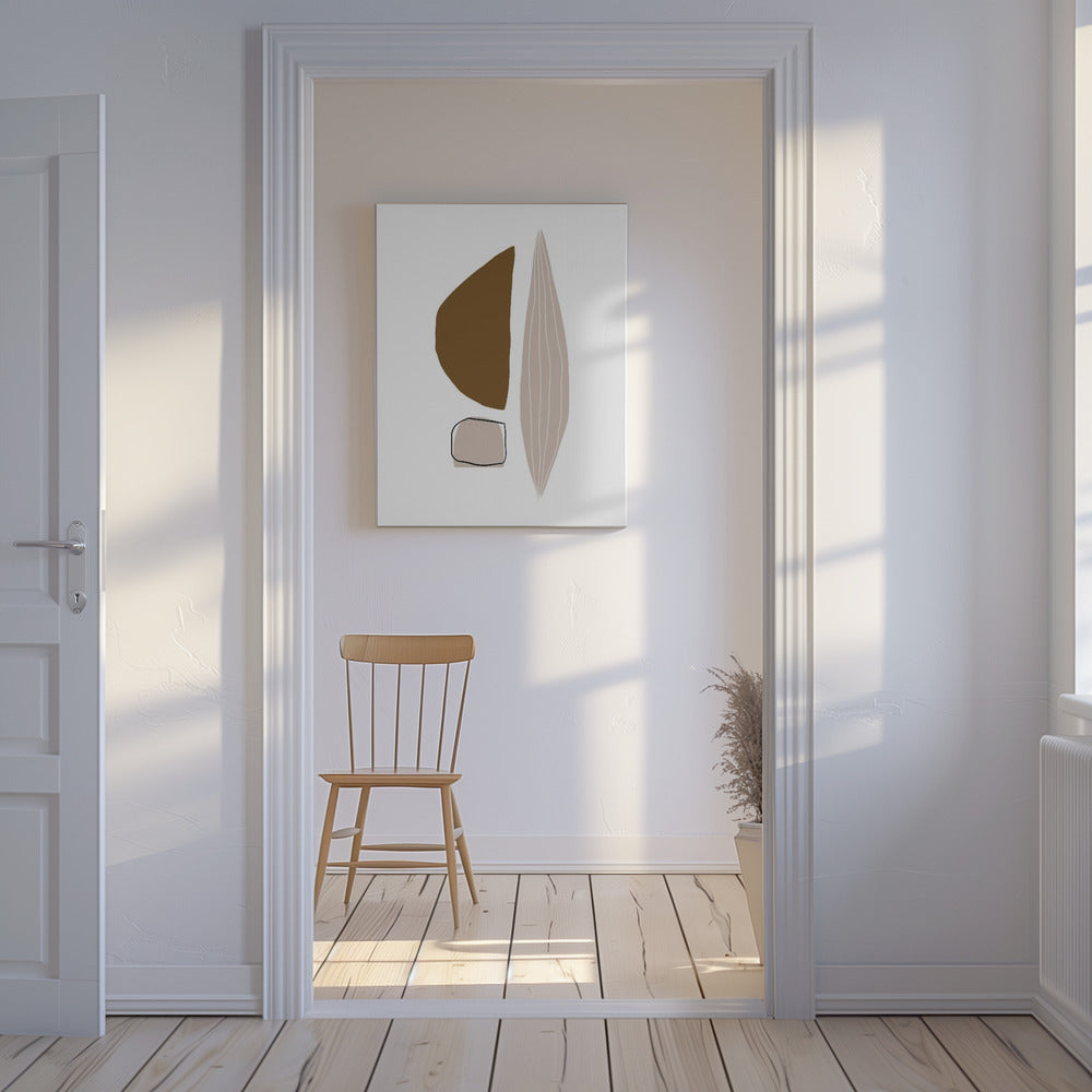 Geometric Shapes in Earthy Tones | Canvas