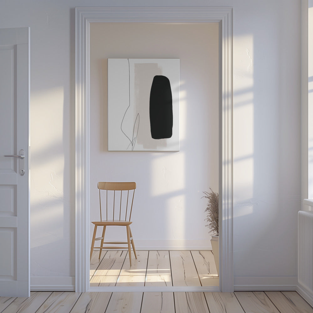 Black And Gray Shapes | Canvas