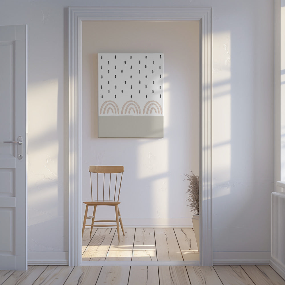 Muted Rainbows Sky | Canvas