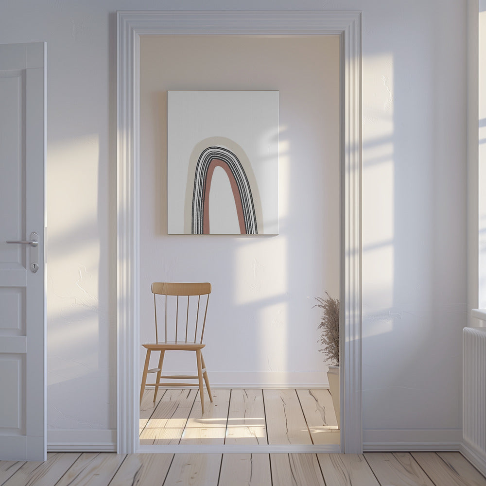 Simple Arch With Black Lines | Canvas