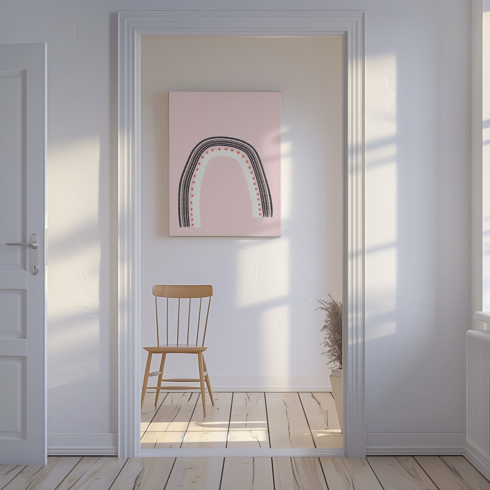 Arch with Black Lines | Canvas