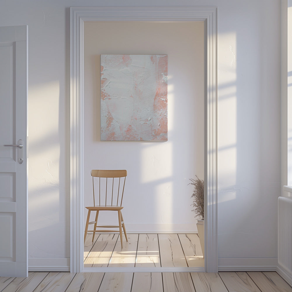 Minimalist Design With Peach And White Tones | Canvas