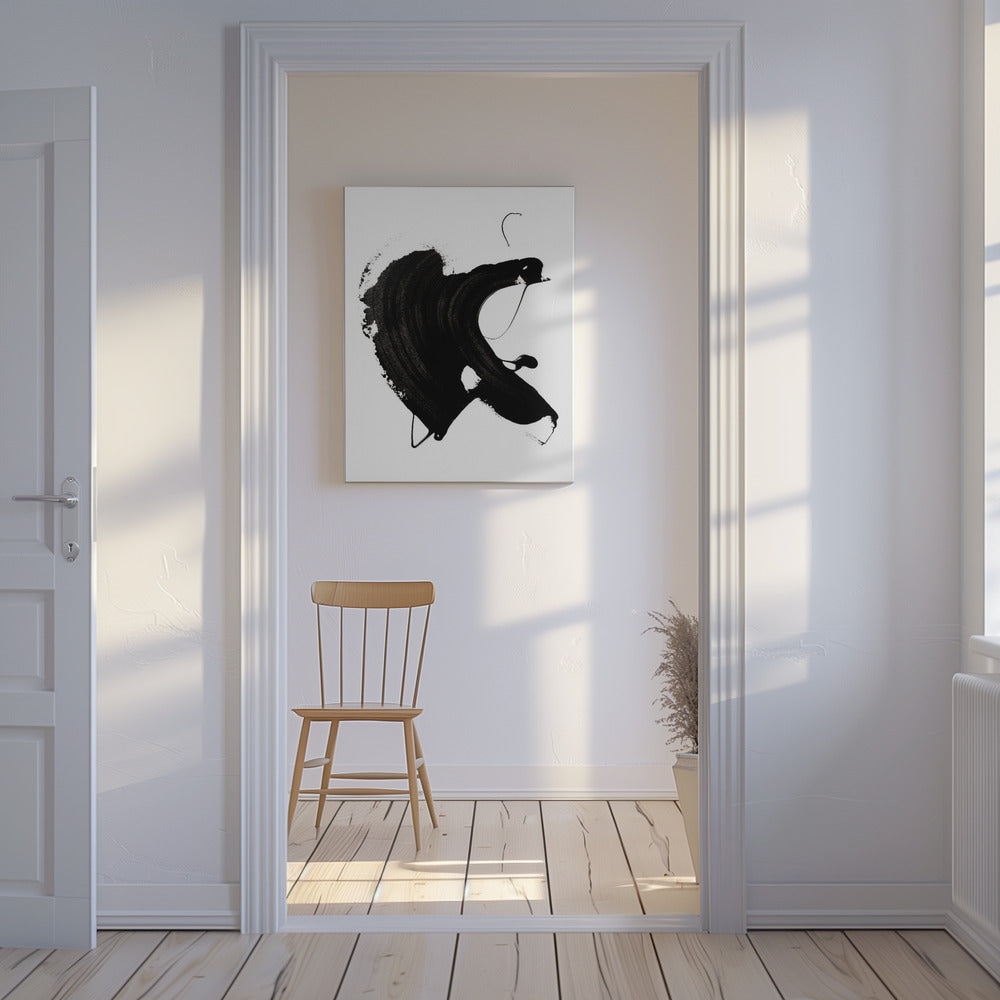 Black abstract Stroke | Canvas