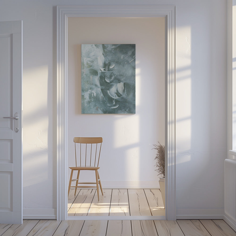 Green and White Acrylic | Canvas