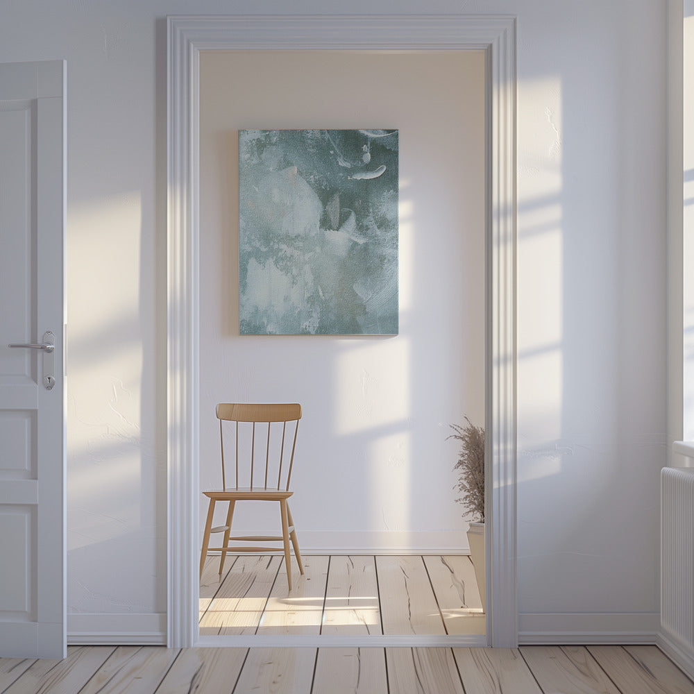 Green and White Acrylic | Canvas