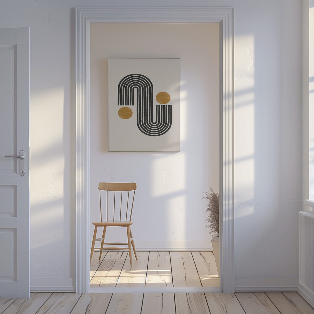 Curved Lines Harmony | Canvas