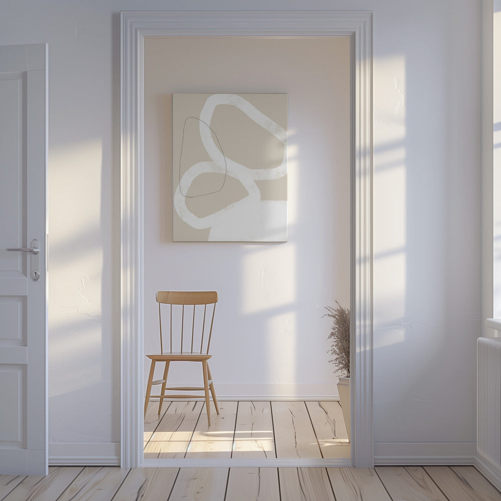 Intertwined Organic Shapes | Canvas