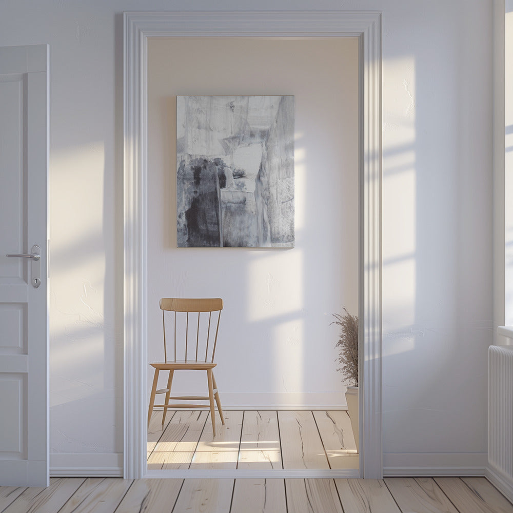 Monochrome Brushstrokes | Canvas