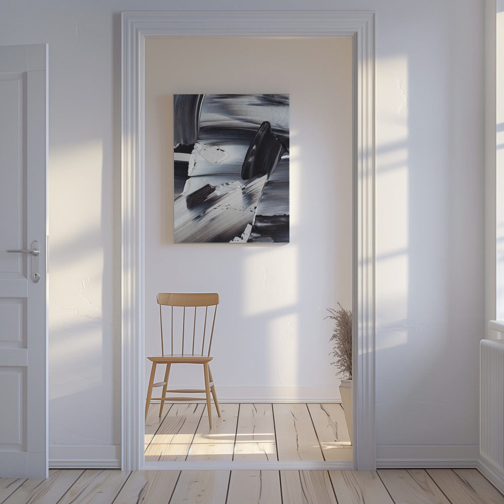 Monochrome Waves | Canvas