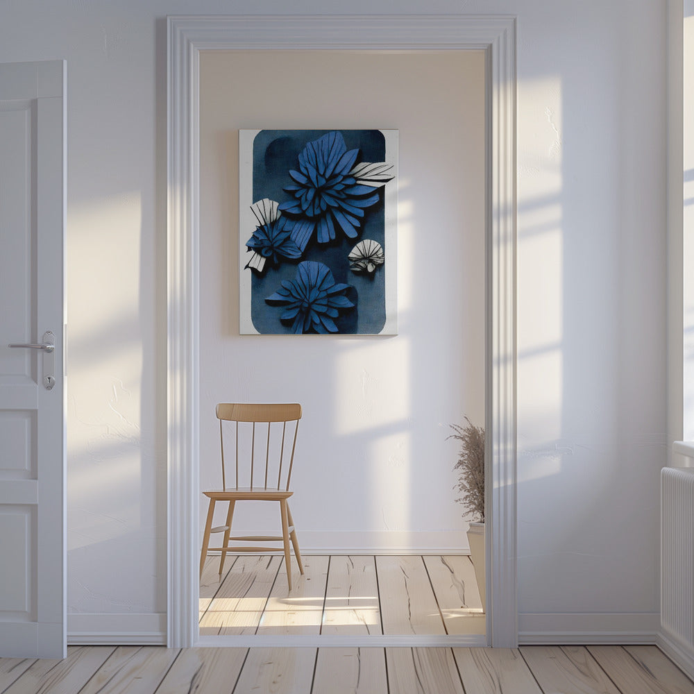 Blue Blossom Depth | Canvas