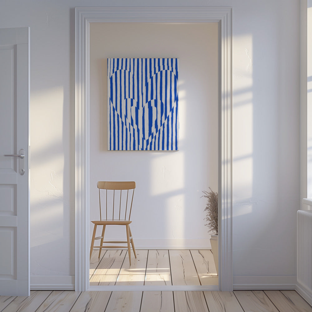 Heartbeat Stripes | Canvas