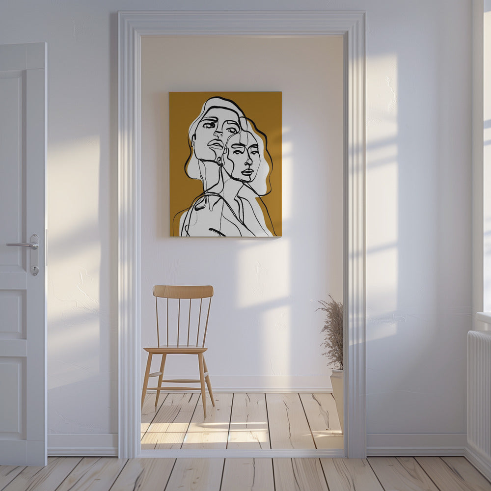 Interwoven Faces | Canvas