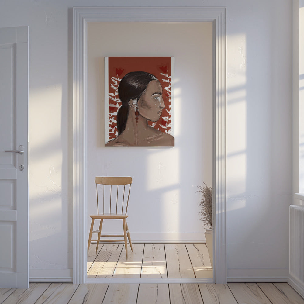 Crimson Elegance | Canvas