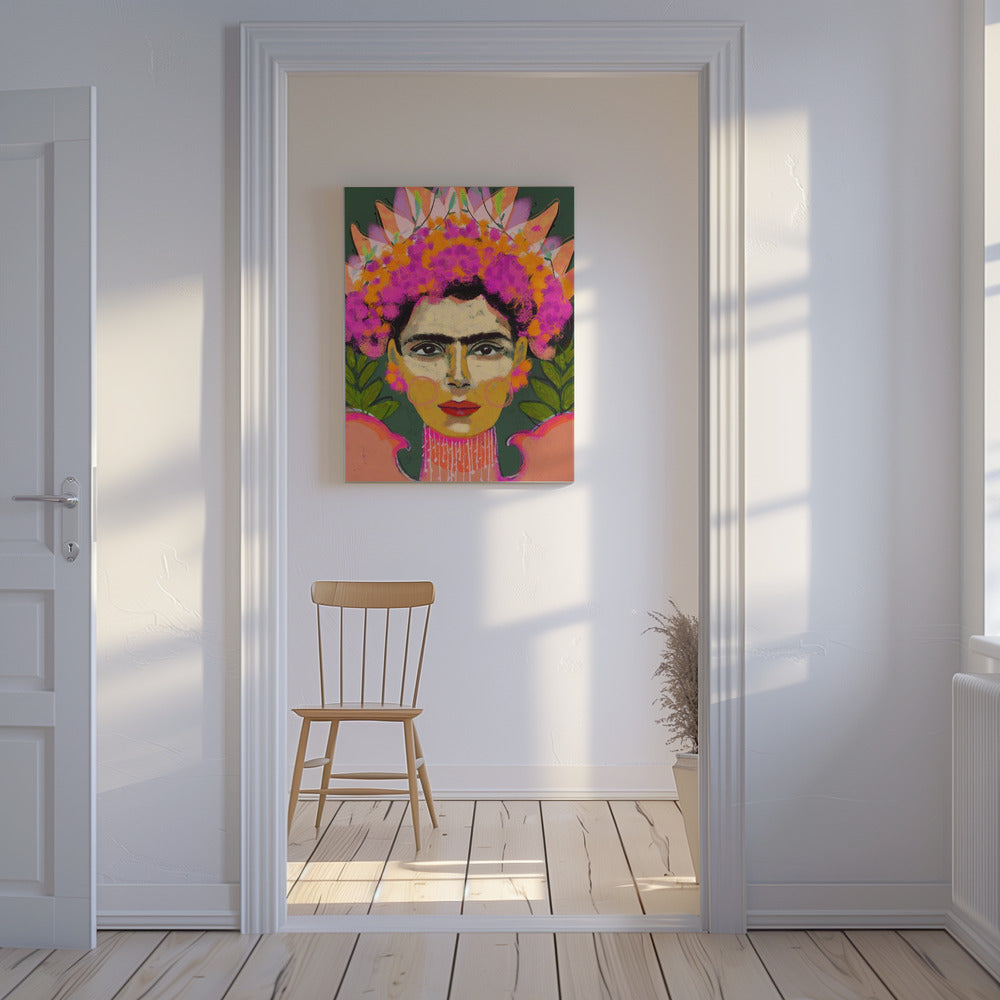 Vibrant Floral Crown | Canvas