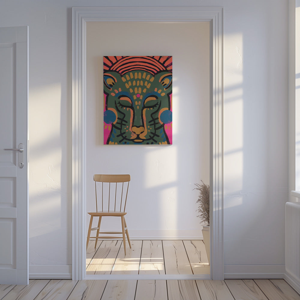 Vibrant Feline Dream | Canvas