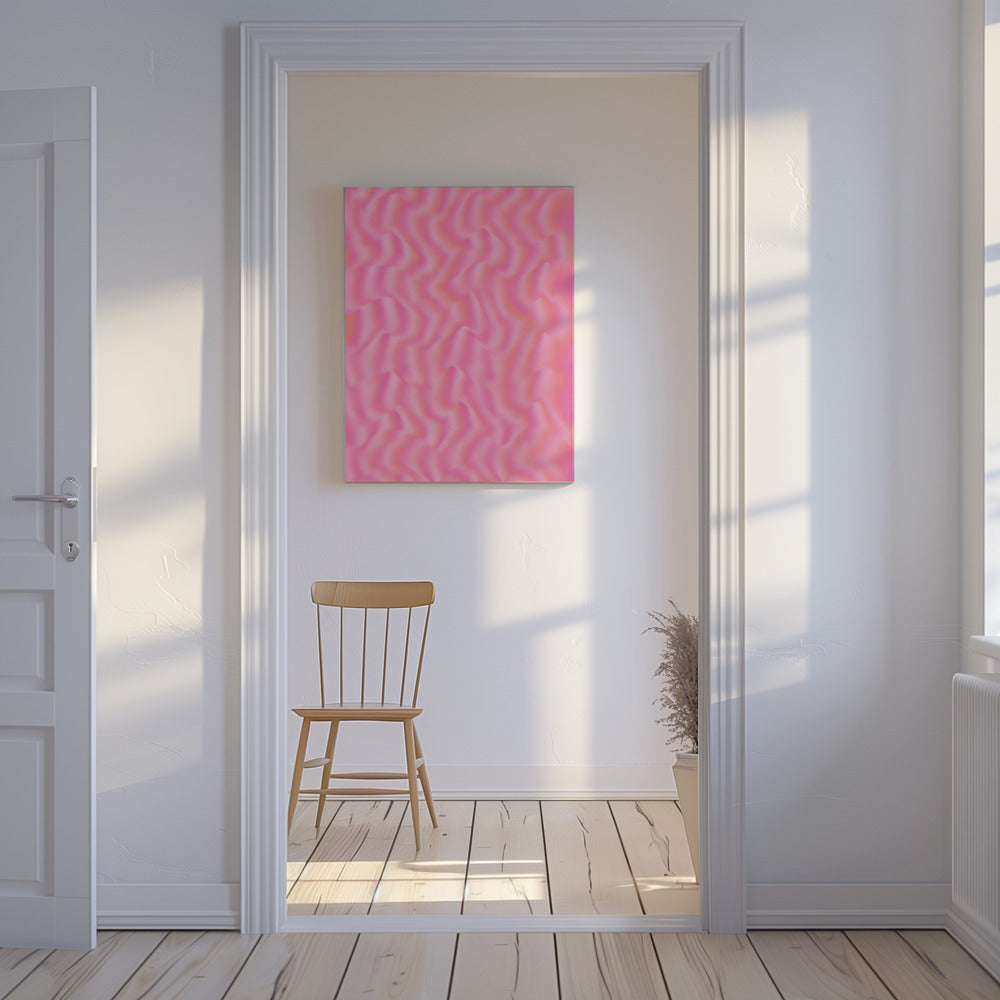 Rippling Pink Waves | Canvas