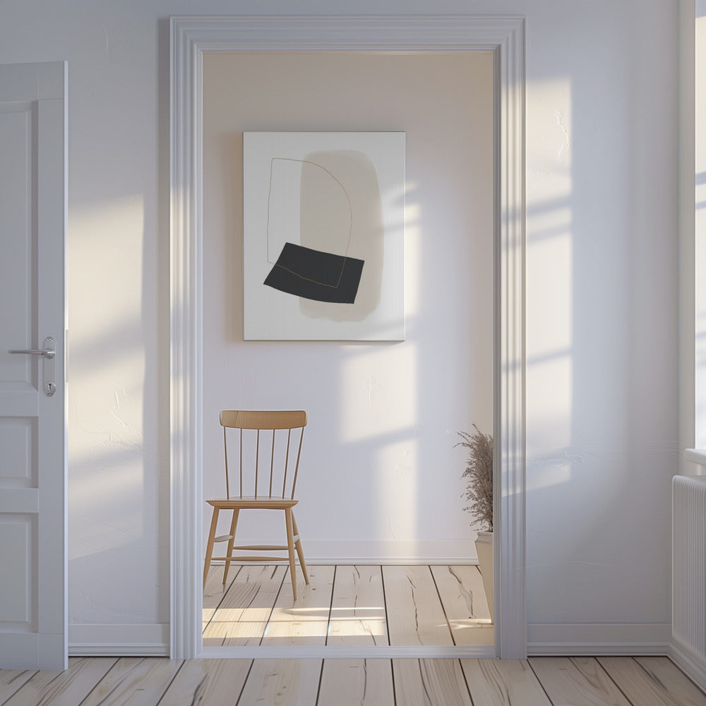 Geometric Shapes and Simple Lines in Neutral Tones | Canvas