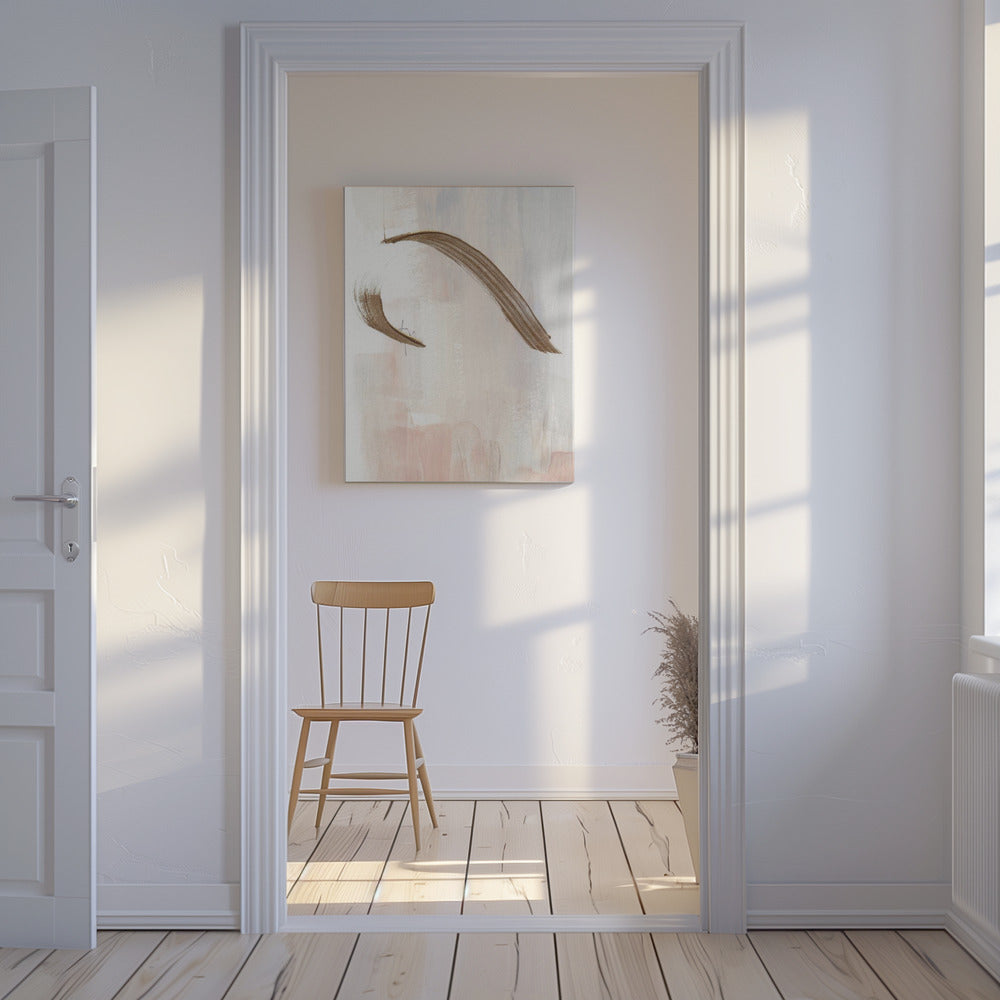 Elegant Brushstrokes in Earthy Tones | Canvas