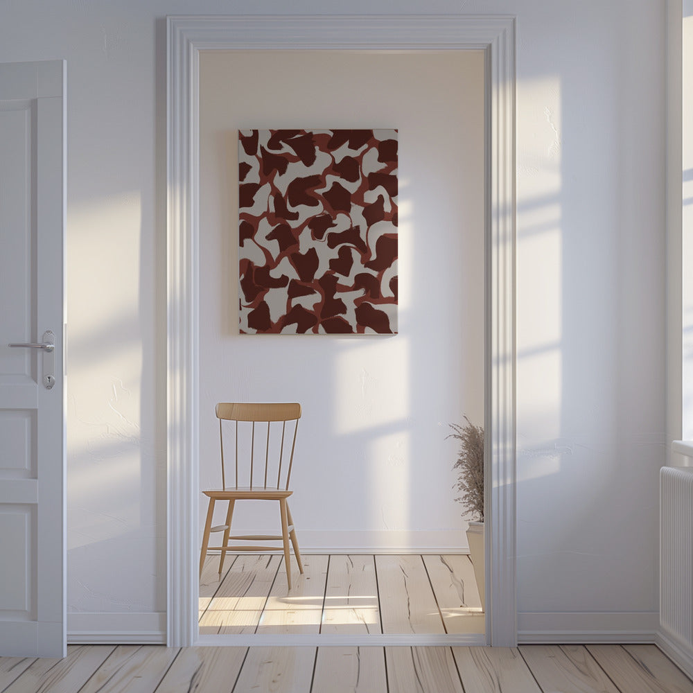 Crimson Whirls | Canvas