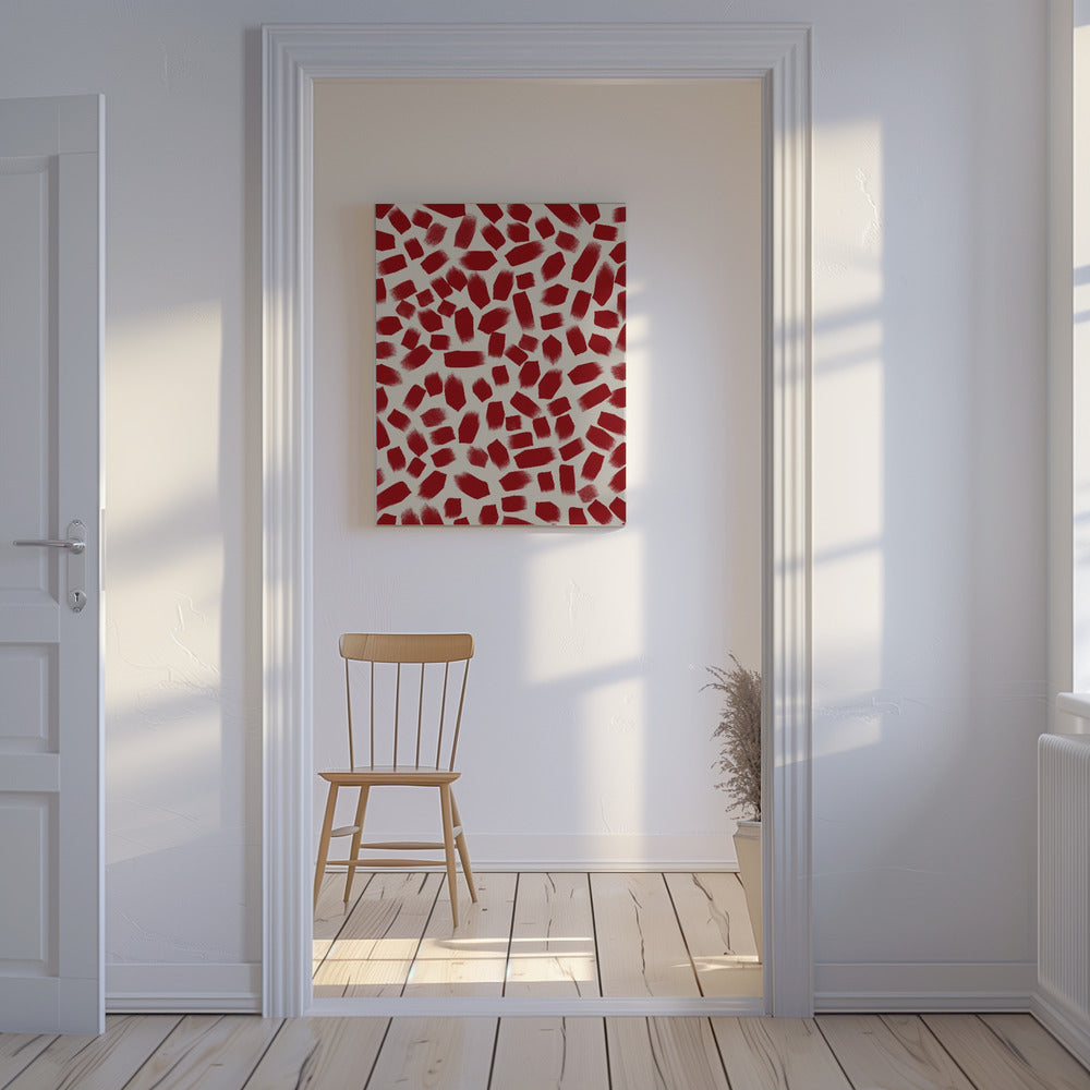 Crimson Fragments | Canvas