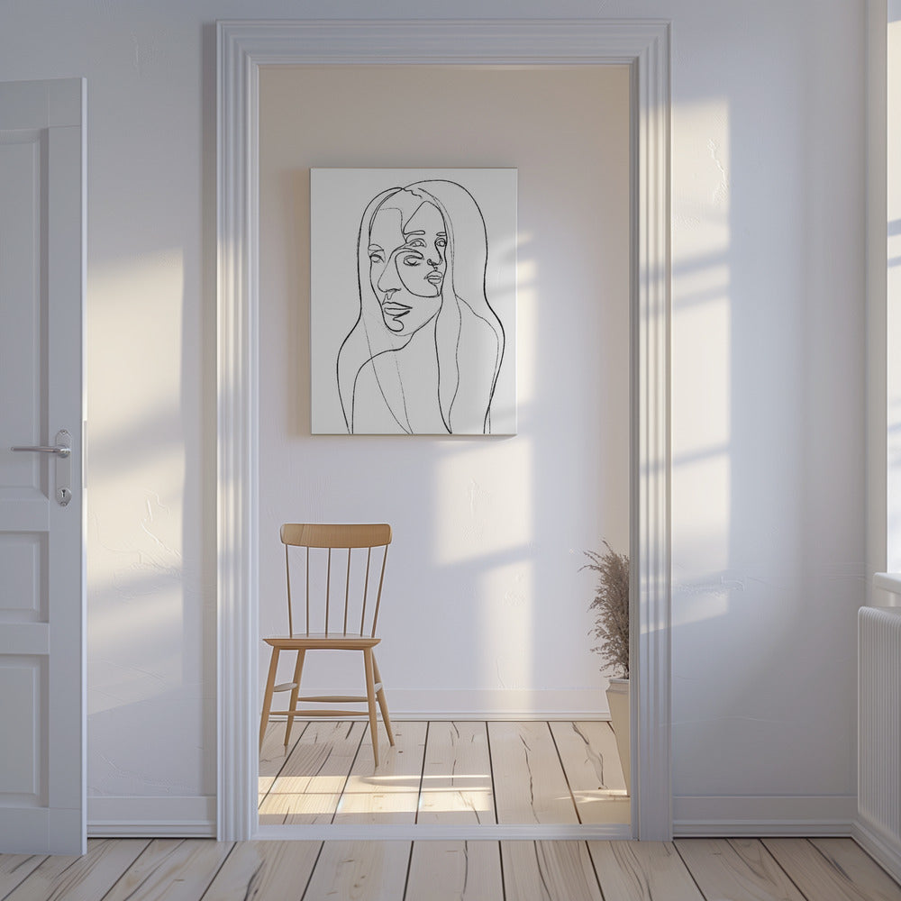 Reflections in Lines | Canvas