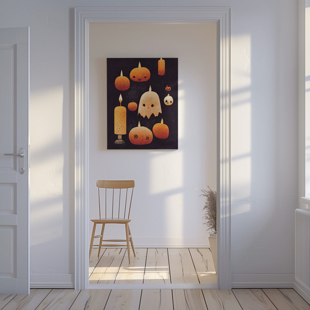 Haunted Pumpkin Glow | Canvas