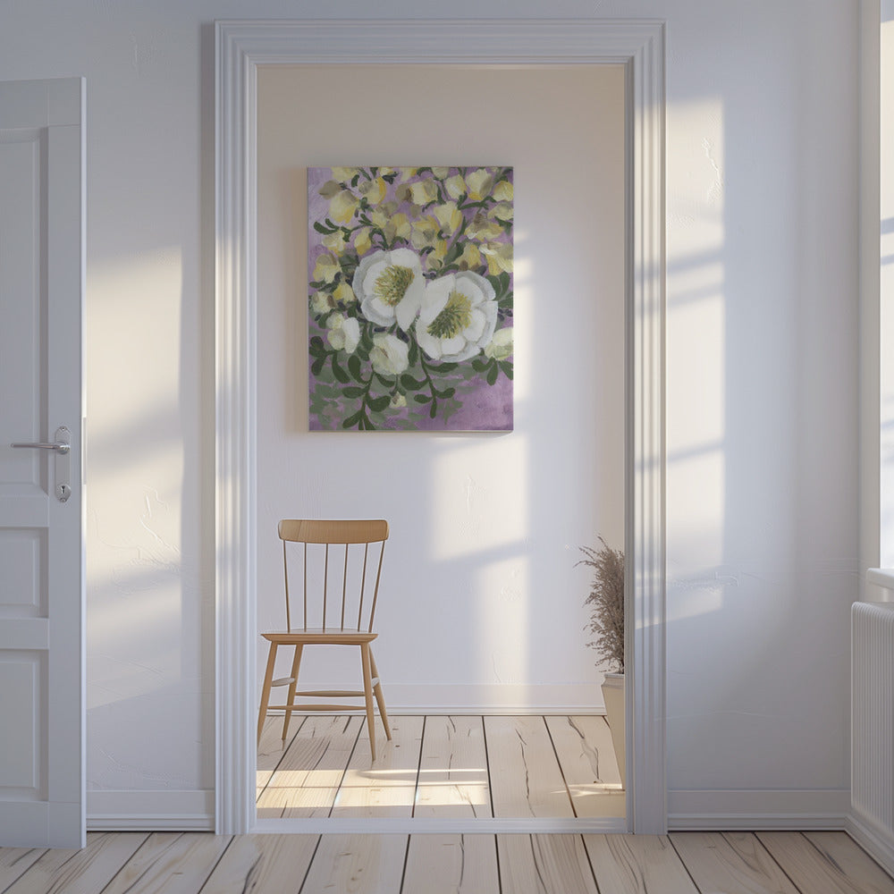 Raelynna painterly florals | Canvas