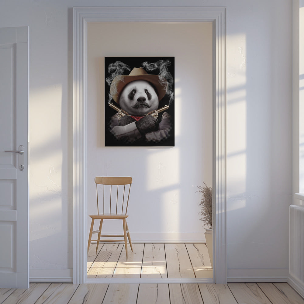 panda crossgun | Canvas