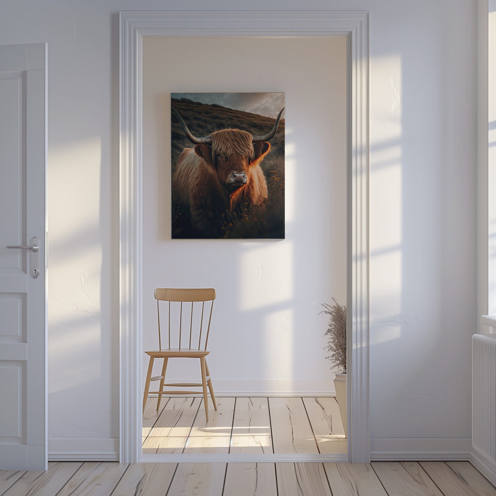 Golden Highlander | Canvas