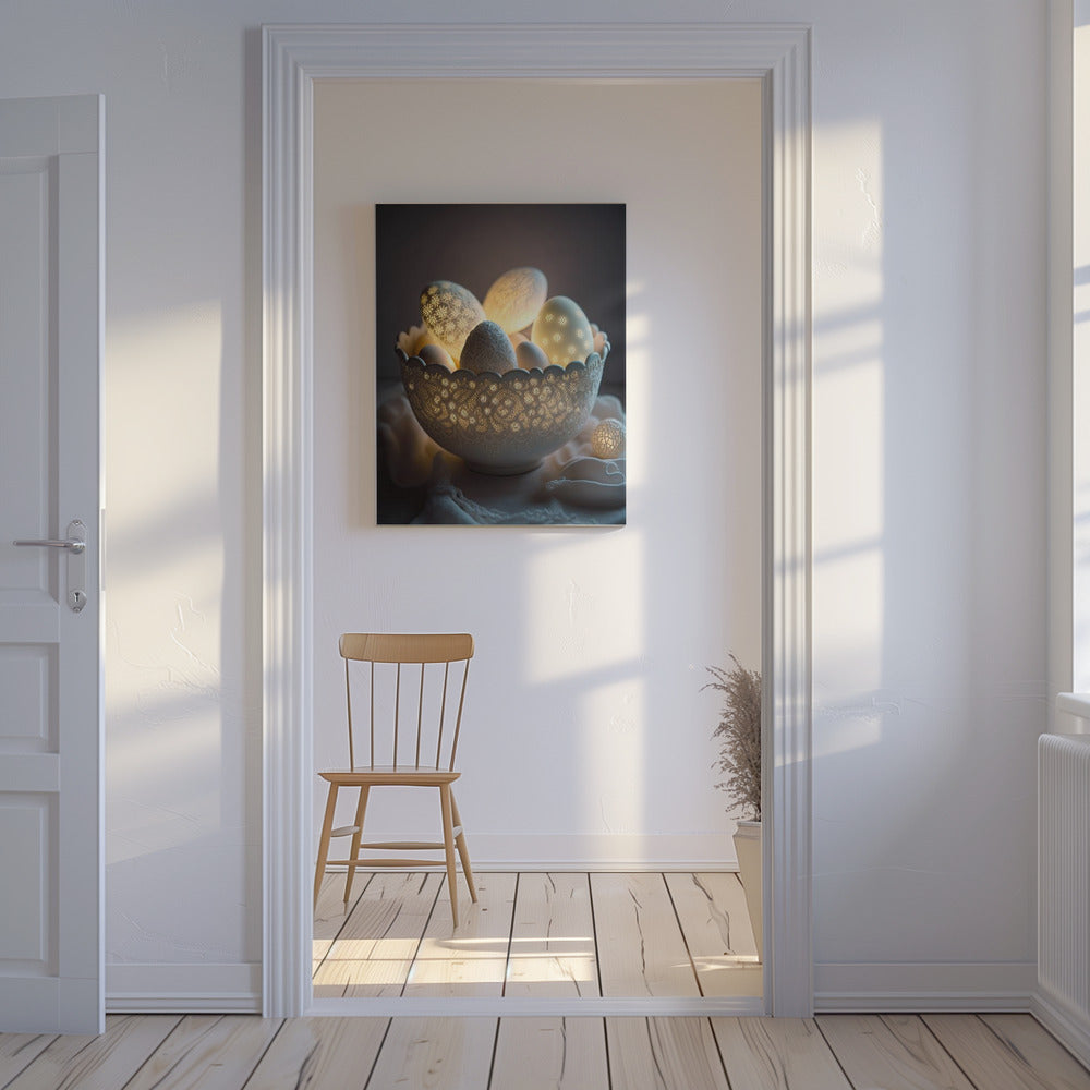 Radiant Egg Elegance | Canvas