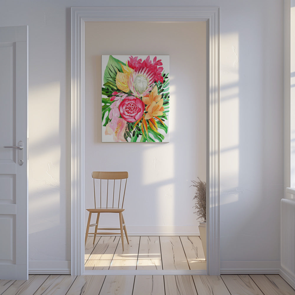 Celia tropical bouquet | Canvas