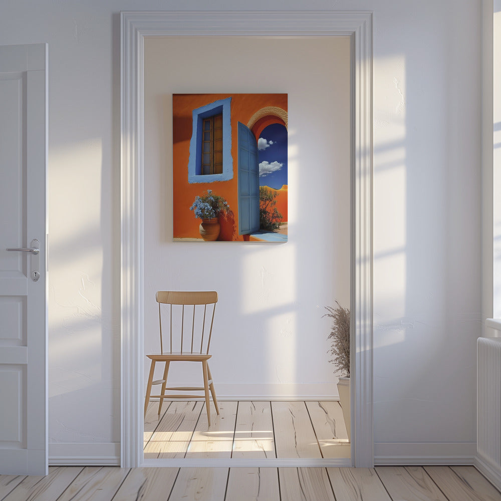 Vibrant Doorway Vista | Canvas