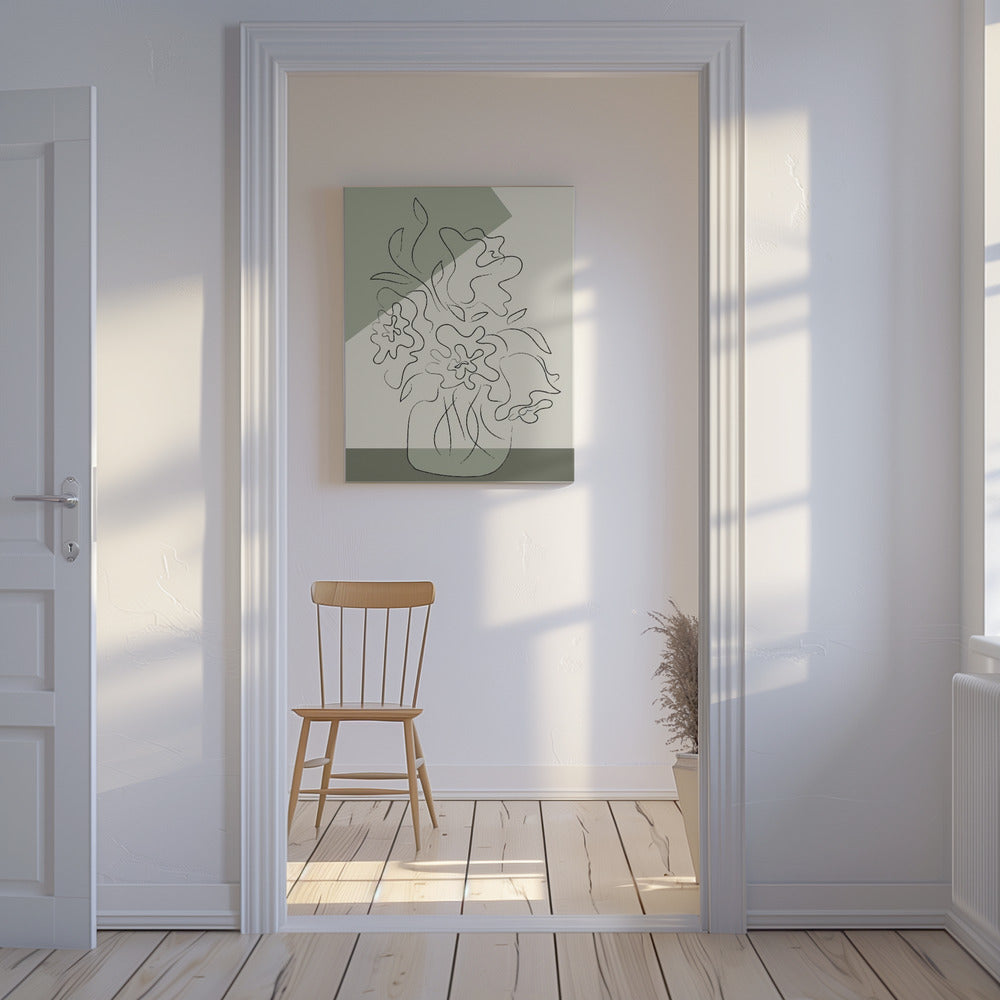 Flower Green | Canvas