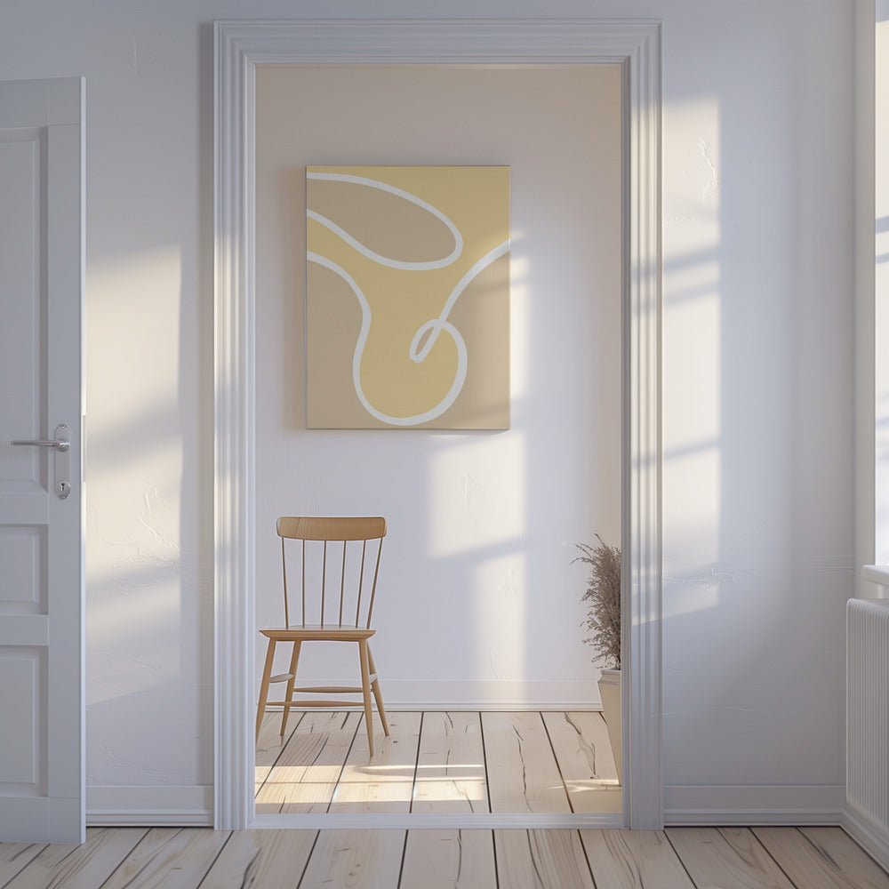 Shape 14 Yellow | Canvas