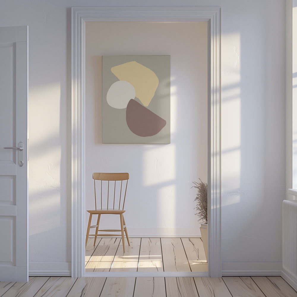 Geometrical Fields Yellow | Canvas