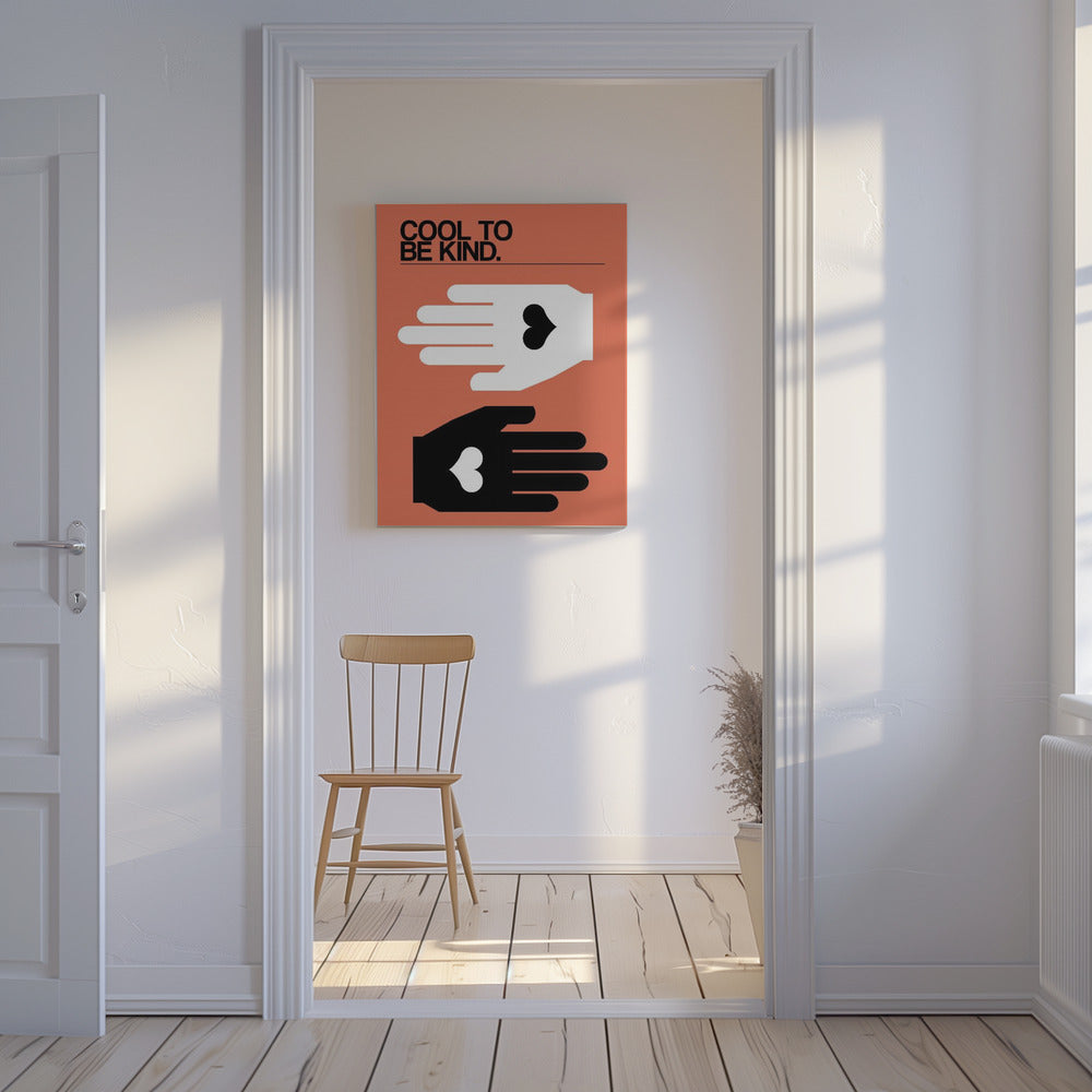 Cool To Be Kind Salmon | Canvas