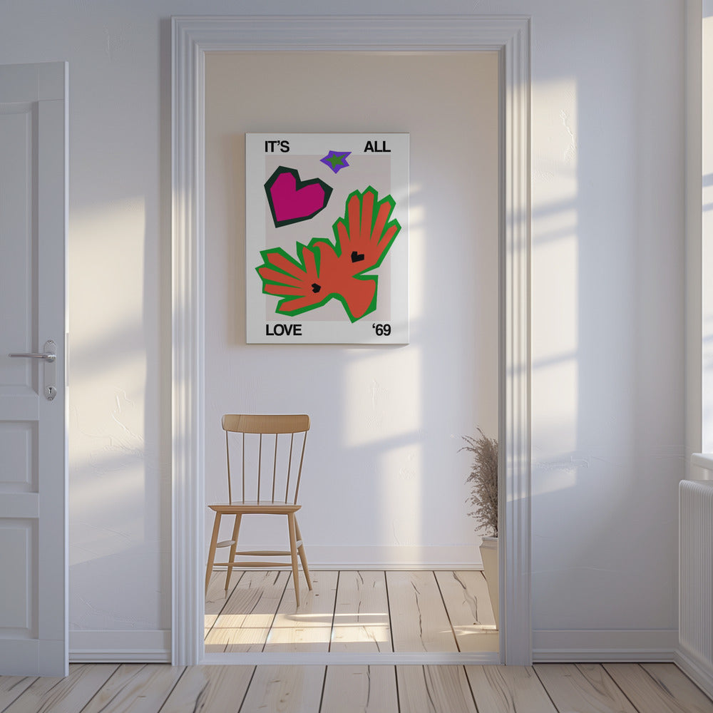 It's All Love '69 Bird Orange | Canvas